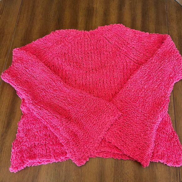 Free People Sand Dune Bell Sleeve Cotton Blend V-neck Sweater - Picture 2 of 12